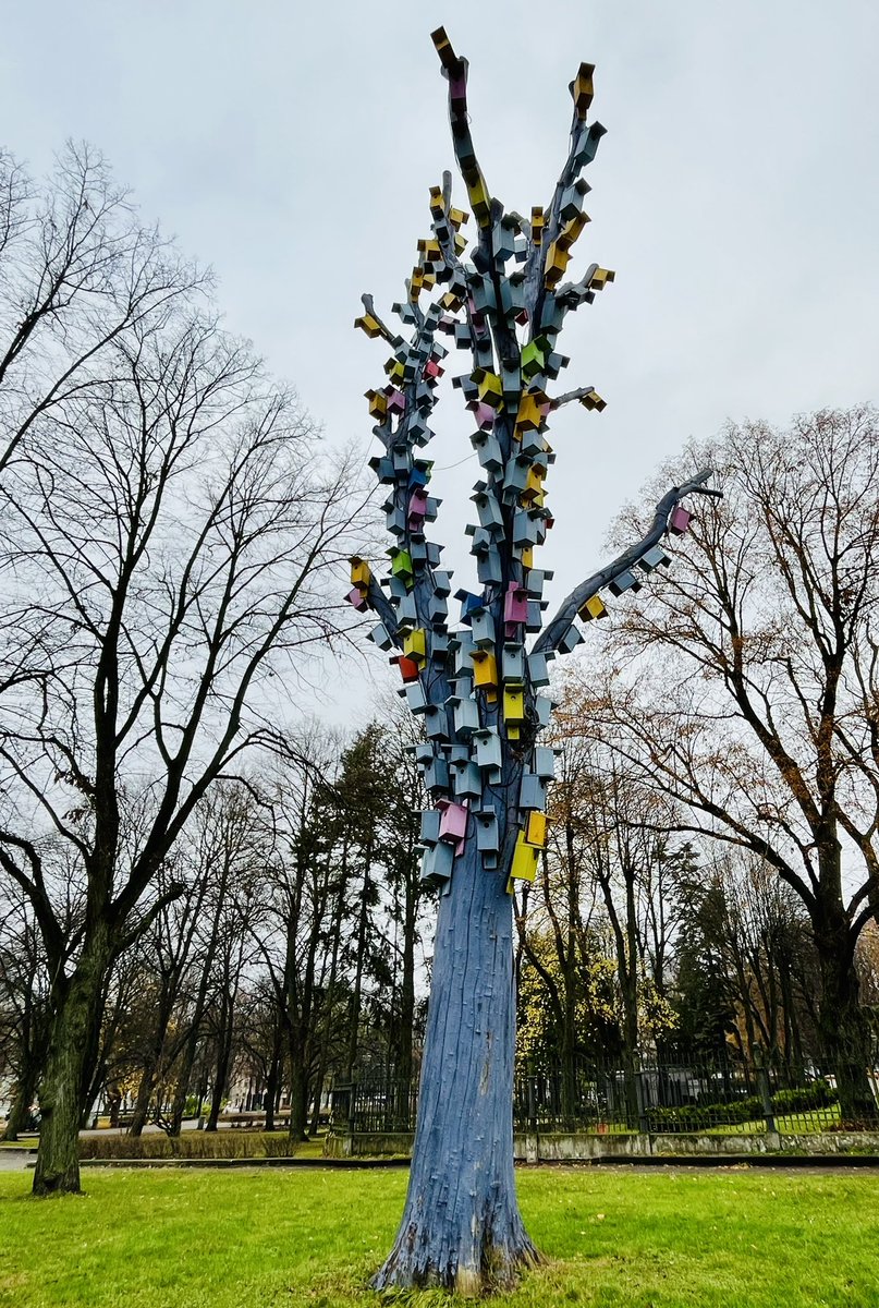 Your #morningcalm from Riga is the whimsical blue birdhouse tree. I’ll be traveling for a few weeks - look forward to more calm in the morning when I return!