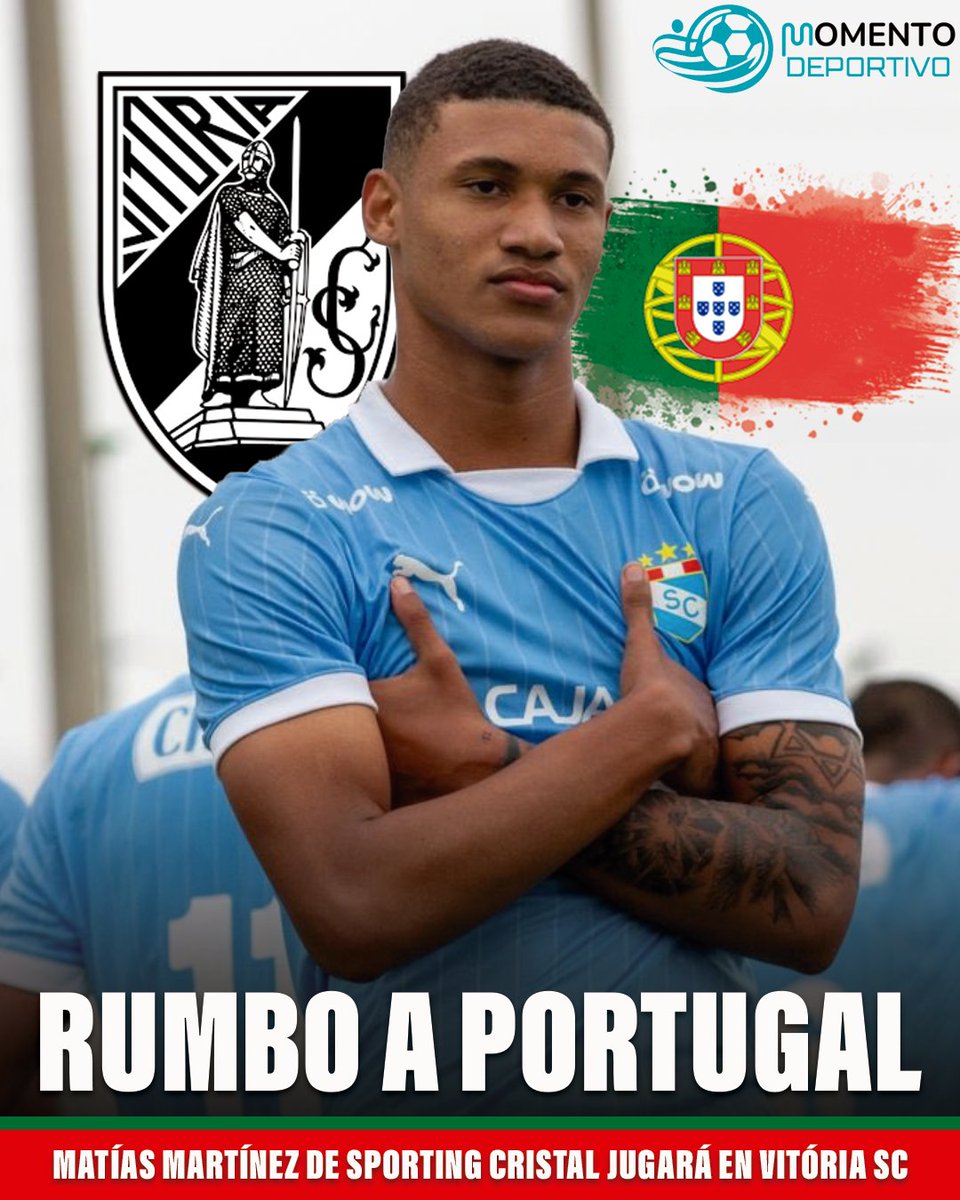 🇵🇪🇵🇹 Matías Martínez, canterano de Sporting Cristal, jugará en Vitória Guimarães SC. El futbolista viajó a Portugal y está motivado con su primera experiencia en el exterior.

✅ Edad: 17 años (cat. 2008)
✅ Posición: delantero centro
✅ Estatura: 1.90 metros

ℹ️ Vía: <a href="/tadokolo79/">TADOKORO</a>