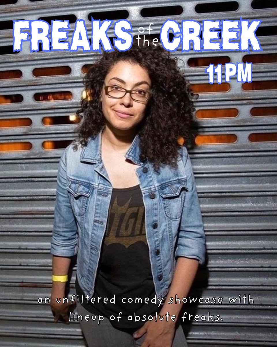 creekandcave's tweet photo. 🧌Freaks of the Creek THIS SATURDAY🧌Check out the lineup below to catch this 🔥🔥 lineup & grab your tickets 🎟️: https://t.co/M0xZ9tHHL2

Here’s who’s on at 11pm Saturday, Nov 15 - 

🔥 Fuzzy Khilji
🔥 .@RayChenevey 
🔥 Melissa Diaz
🔥 Sam Lopez 
🔥 Mason Smith
🔥 Kandyce August
🔥 @MikeVSuarez 
🔥 Myles Johnson