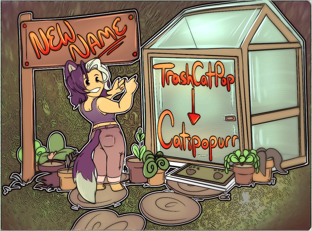 🌿New Name 🌿
New handle owo same me! 

Originally I picked my name as a funny haha to a bummer RL situation with my family over my transition but this year has been a lot of personal growth &amp; healing for me. ♡

Its time for a new start!