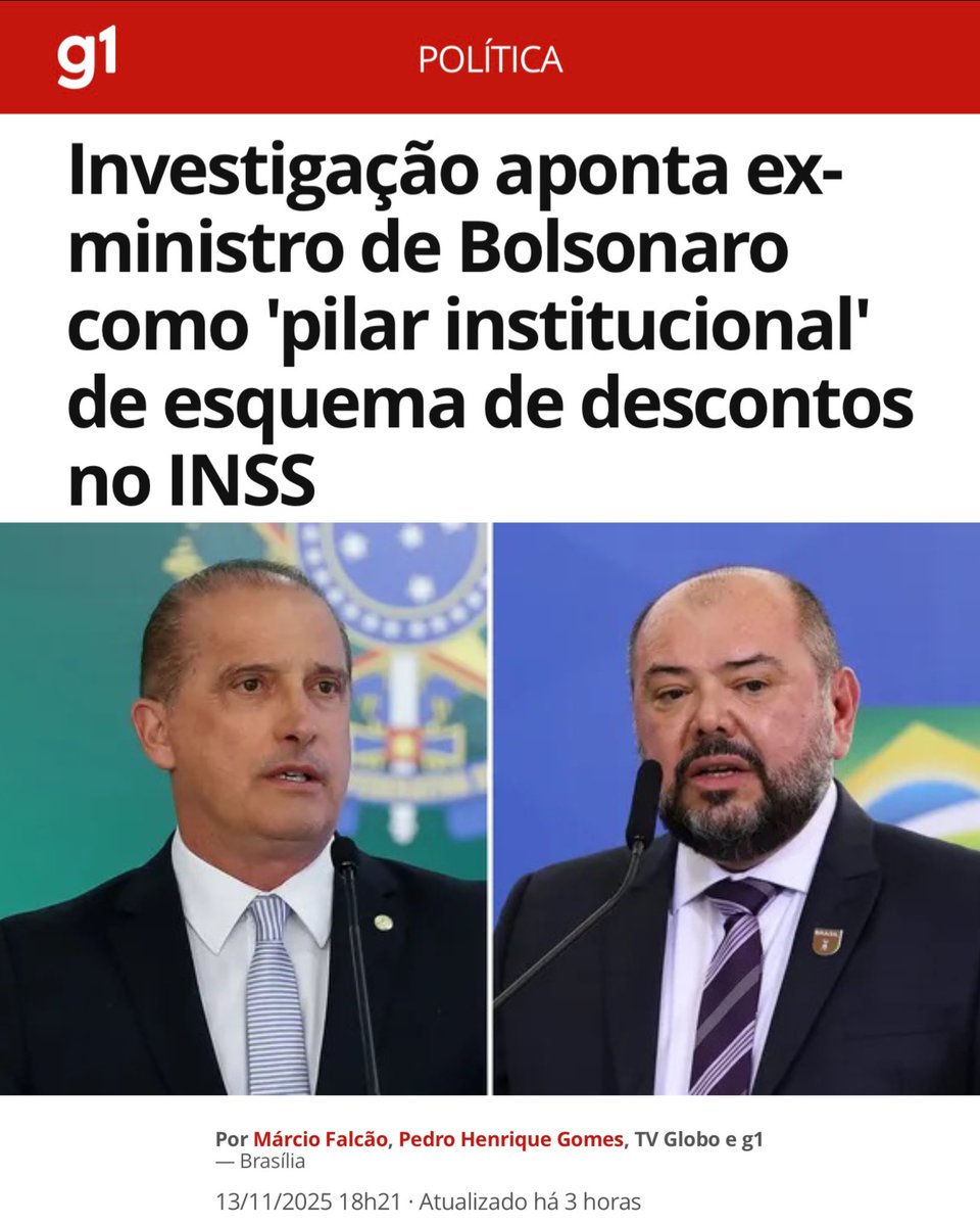 Imagina se o Bolsonaro tivesse vencido a eleição, com Derrite proibindo a Polícia Federal de investigar grupos criminosos? A farra no INSS jamais teria sido desmantelada. Lula salvou o INSS

DEFENDAM A PF