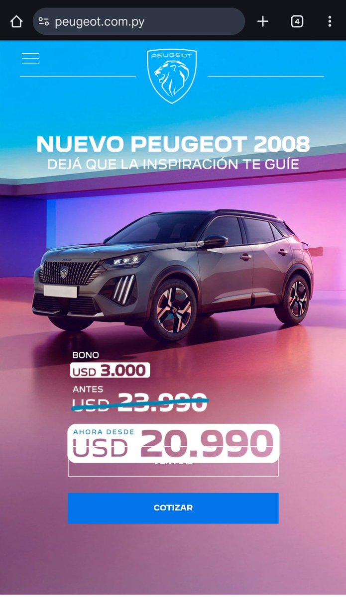 Che, <a href="/Felii_N/">Felipe Núñez 🦅</a>, si el problema es el Mercosur, ¿por qué, POR EJEMPLO, el nuevo Peugeot 2008 en Paraguay cuesta USD 20.000,00 y en Argentina (<a href="/peugeotarg/">Peugeot Argentina</a>) cuesta el doble? Me parece que le dijiste cualquiera al <a href="/GordoDan_/">DAN</a>
