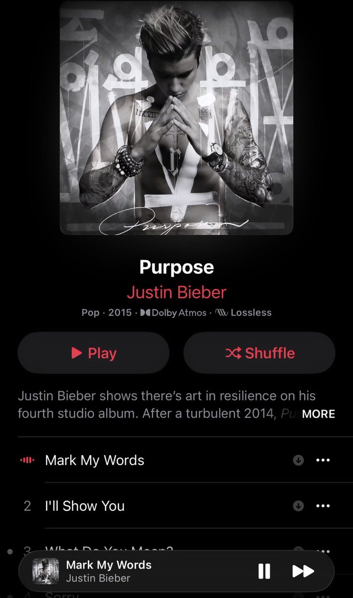 🚨MÃE! Hailey Bieber postou ouvindo o "Purpose".