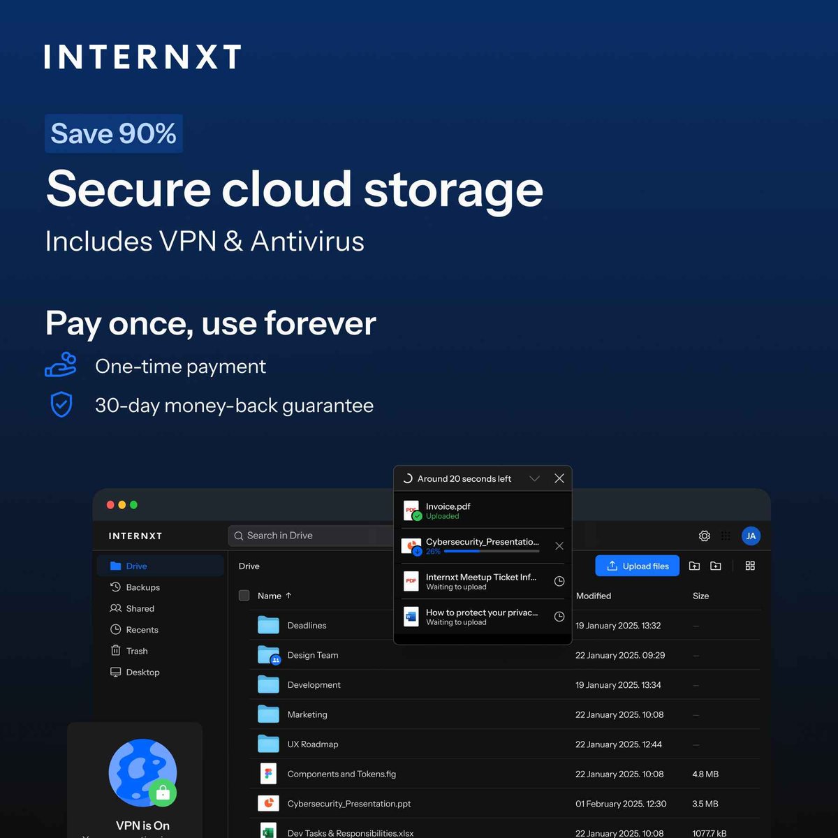 SvcFacilitators's tweet image. 🛡️ Internxt Secure Cloud Storage – 90% OFF

Your files, photos &amp;amp; life — protected forever.

👉 kuruntha.com/blog/internxt-…

#Internxt #SecureCloudStorage #EncryptedCloud #PrivateCloud #ZeroKnowledge #DataPrivacy #CloudSecurity #85PercentOff

AI created and quality checked by our team