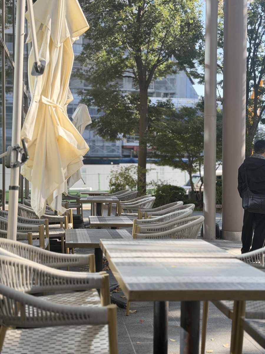 豊島区役所のプロントのモーニング

この季節は外席が素晴らしい😀