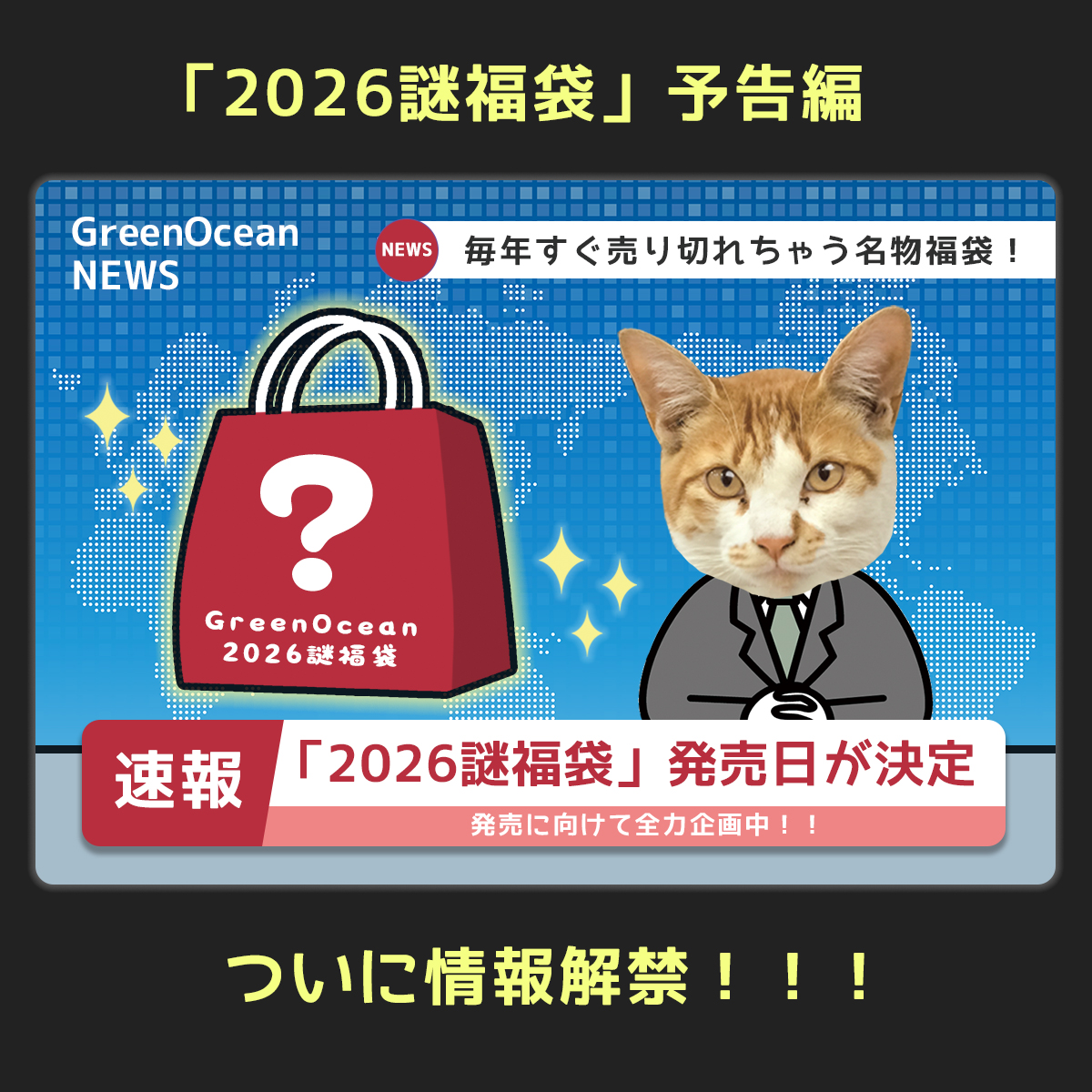 📢速報‼️【2026謎福袋】 毎年すぐ売り切れちゃう名物福袋の発売日が