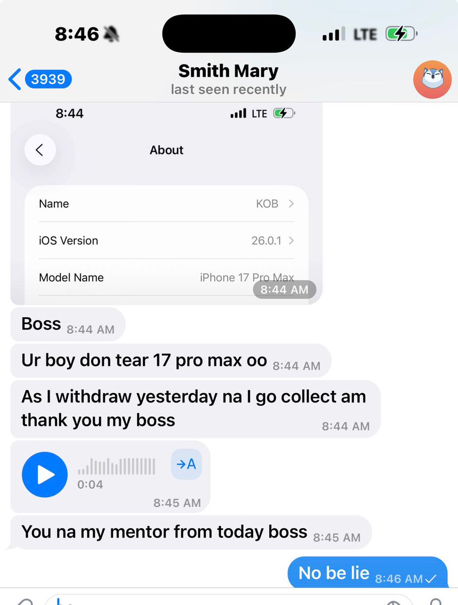 DavidKayod24288's tweet image. If  20k to 30k pay day is not to small for you join my Whatsapp channel I go teach you how to go about ajeh whatsapp.com/channel/0029Vb…
Join my Whatsapp channel one of my students testimony don't just sit there watching  testimony make yourself rich don't remain in poverty bro