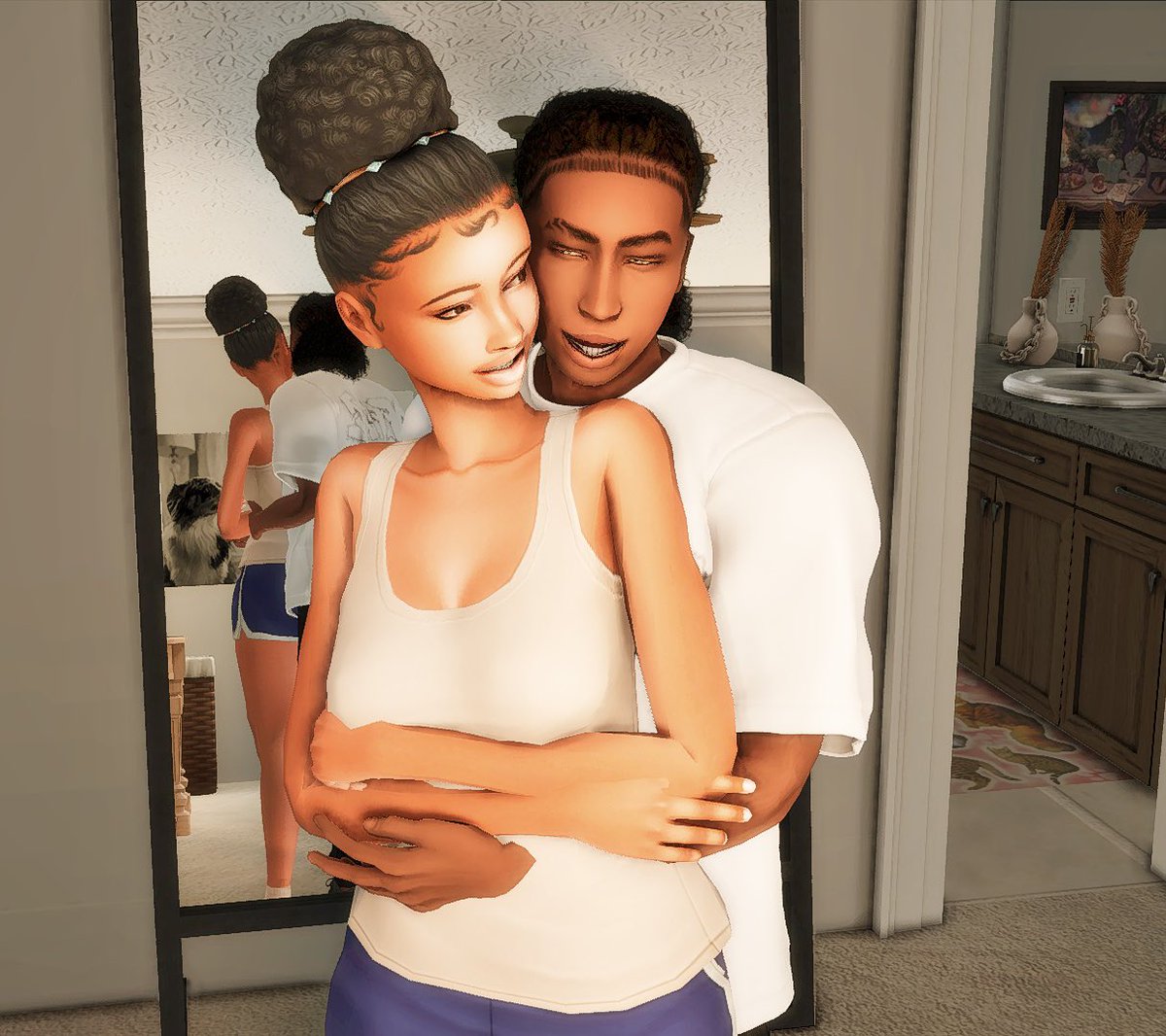 virgosimluva97's tweet photo. Teenage love Landon girlfriend Sofia is so pretty and his parents love her #TheWashingtons https://t.co/wgbCpRIsLt