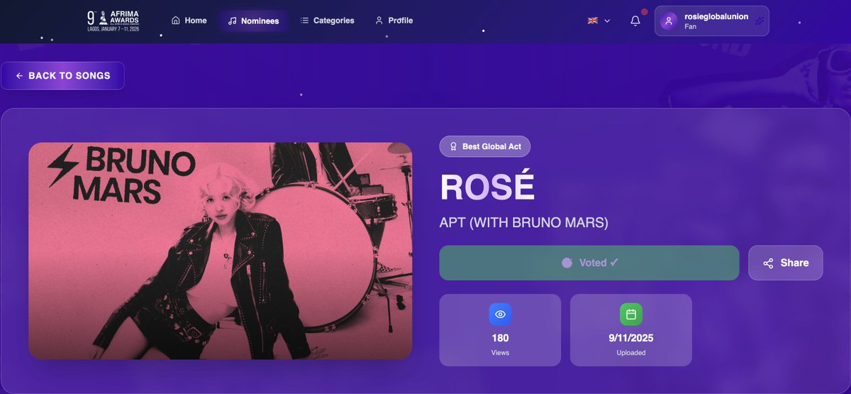 ROSÉ GLOBAL UNION tweet media