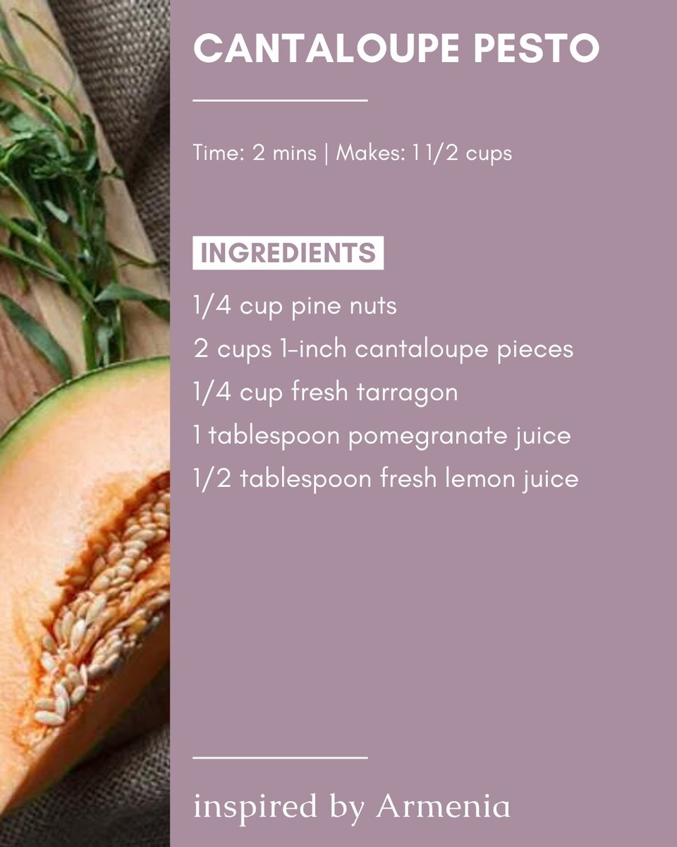 onceuponapesto's tweet photo. This homemade pesto recipe is one you cannot pass up. It's inspired by Armenia and a perfect blend of vibrant flavors! π #PestoRecipe #PestoProcess #HomemadePesto #CantaloupeRecipes https://t.co/ExDlh9Lqnd