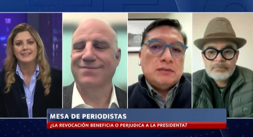 🇲🇽#AHORA #ENVIVO ¿La revocación de mandato beneficia o perjudica a la presidenta? 
El tema en #MesaDePeriodistas con: <a href="/Yoeliramirez/">Yoelí Ramírez</a>, <a href="/AlbertoBello_mx/">Alberto Bello</a>, <a href="/salvadorfrausto/">Salvador Frausto</a> y <a href="/jorgeramos7773/">Jorge Ramos Pérez</a>,   <a href="/lasillarota/">La Silla Rota</a> 
📹👉youtube.com/live/o8hnU2yGW…
