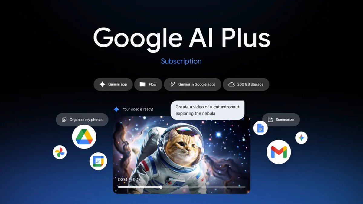 Times_of_Cinema's tweet image. 🚨Google AI Plus is expanding to 53 additional countries! 🌎
Now, more people worldwide can access powerful productivity and creativity tools from the latest Google AI models.
Get ready to create! ✨

#GoogleAI #Gemini #GoogleAIPLus