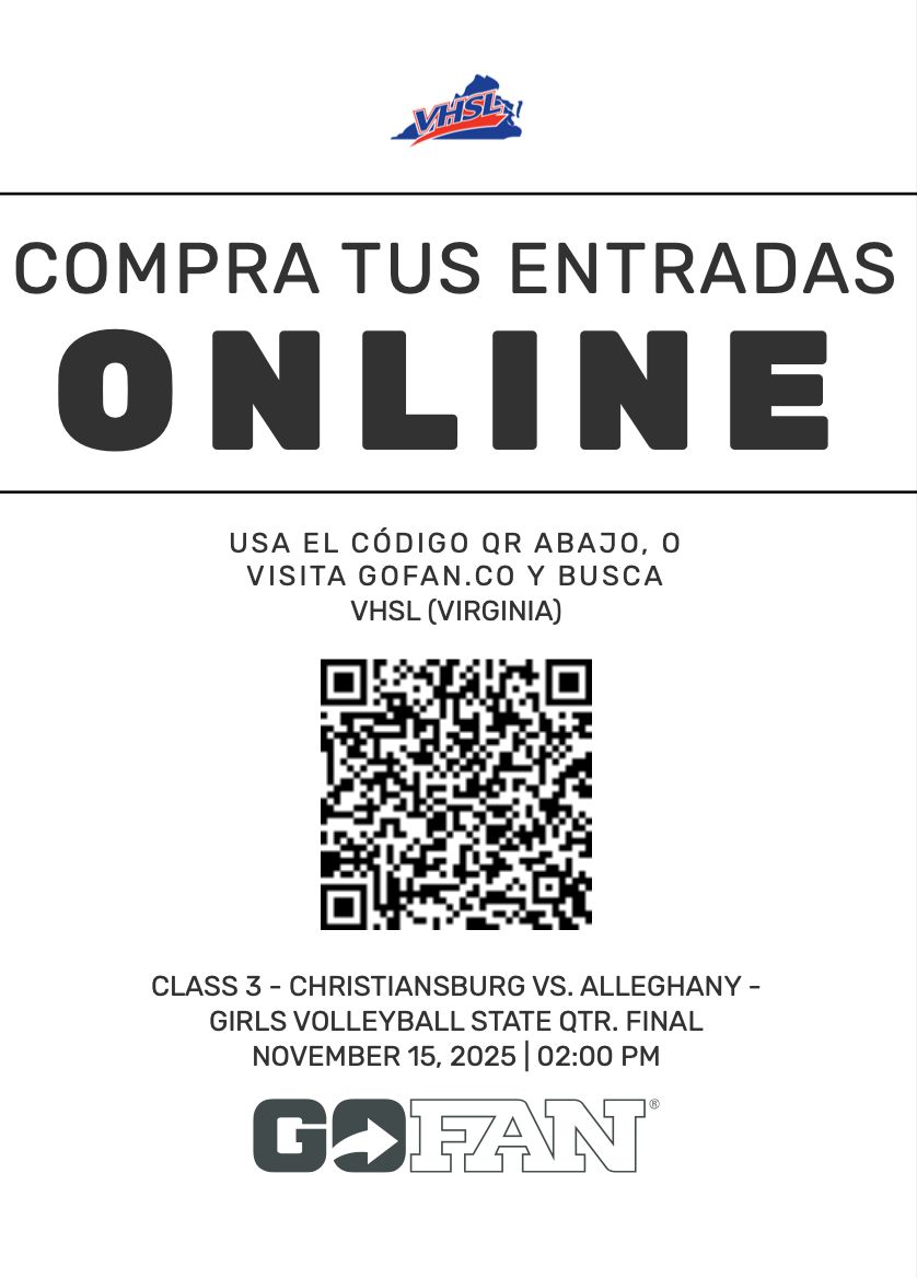 Volleyball State Quarterfinals @ CHS
CHS vs. Alleghany
Saturday, November 15 @ 2:00 PM

We look forward to seeing you there!