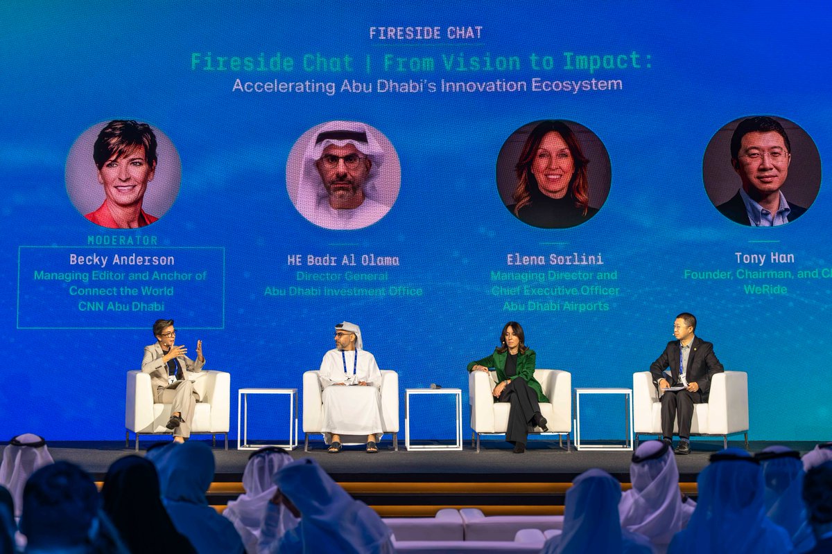 WeRide_ai's tweet image. WeRide was at Abu Dhabi Autonomous Week! 🇦🇪 Founder and CEO Tony Han showcased our AVs to His Highness Sheikh Hamdan bin Mohamed bin Zayed Al Nahyan &amp;amp; spoke on a panel on how Abu Dhabi’s supportive ecosystem, led by regulators like @ad_mobility, makes it a global AV hub.
$WRD