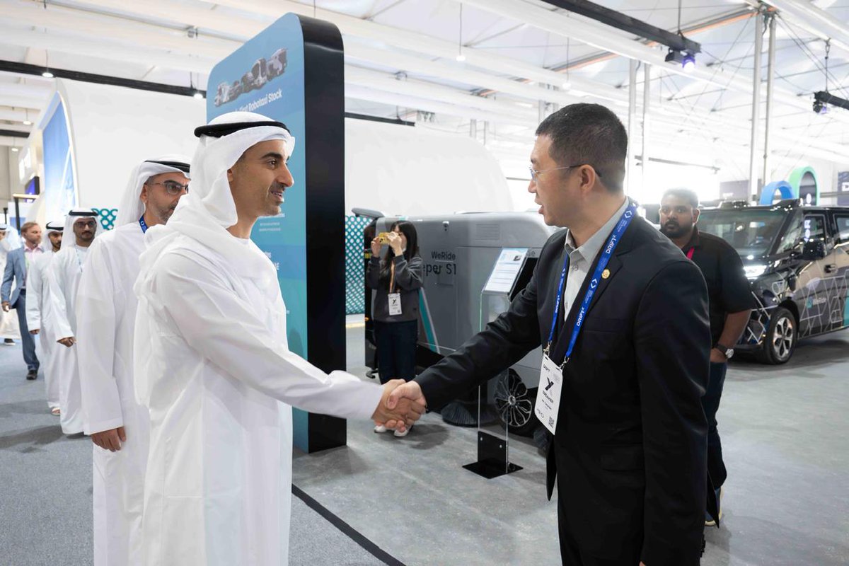WeRide_ai's tweet image. WeRide was at Abu Dhabi Autonomous Week! 🇦🇪 Founder and CEO Tony Han showcased our AVs to His Highness Sheikh Hamdan bin Mohamed bin Zayed Al Nahyan &amp;amp; spoke on a panel on how Abu Dhabi’s supportive ecosystem, led by regulators like @ad_mobility, makes it a global AV hub.
$WRD