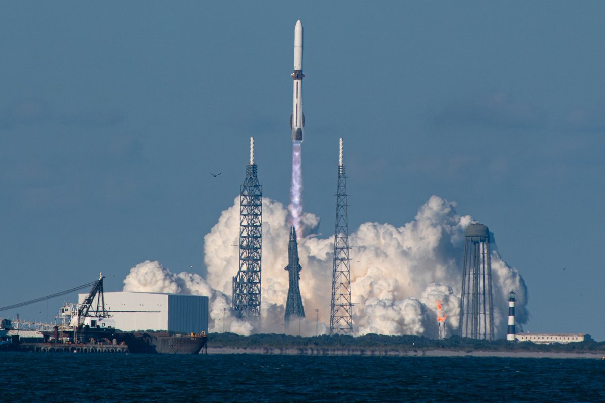 vector824's tweet photo. ⁦@blueorigin⁩ launches ⁦@NASA⁩’s twin spacecraft on New Glenn at 3:55pm EST.  Congrats on a successful launch AND landing! ⁦@LaunchHeavenX⁩ https://t.co/nhU8vjHPQ3