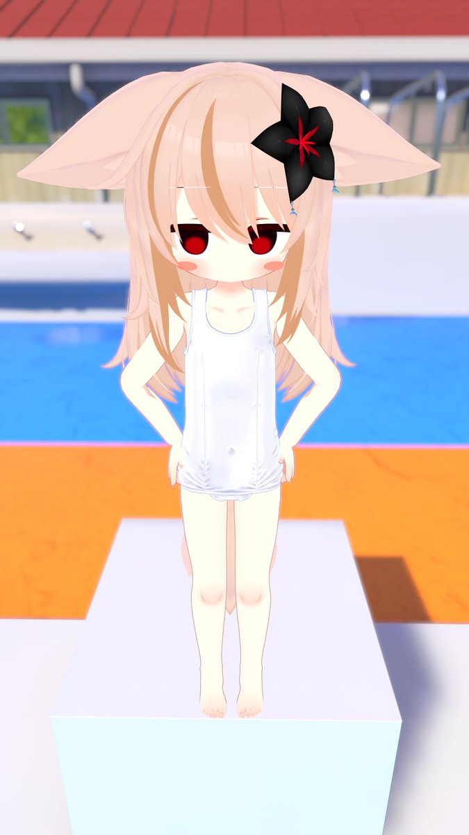 スプリンクラーのあらしを　のりこえるのって、
プールに行くための　ちびチャレンジ…だよね？
#VRChat #ネメシス3D