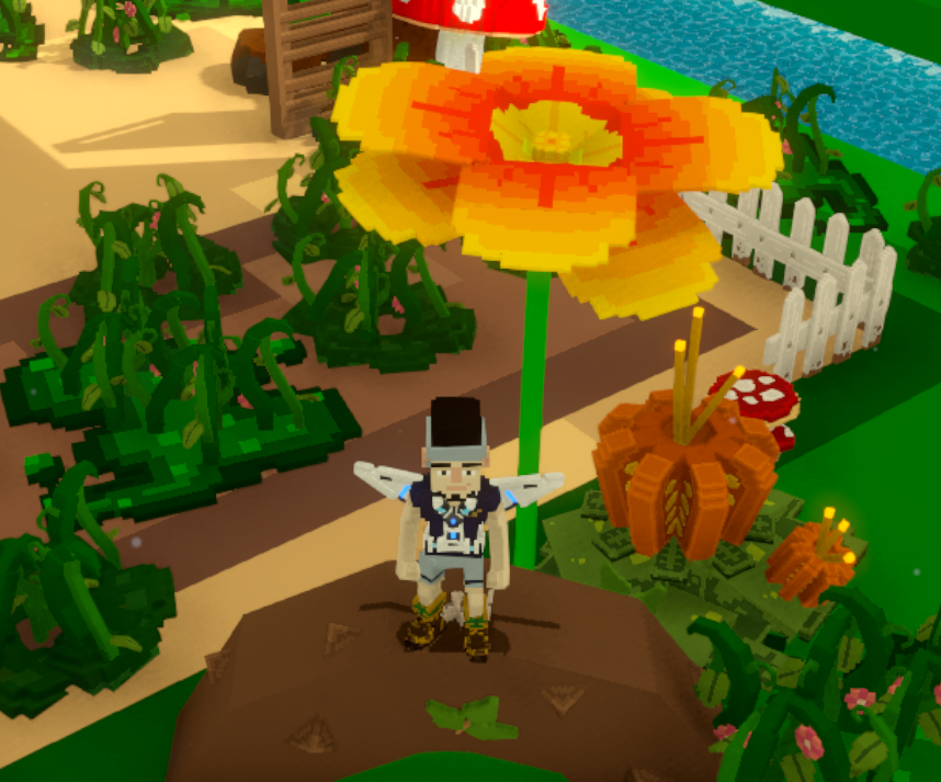 meta_gravity's tweet photo. I heard finding the big flower gives you good luck @TheSandboxGame  https://t.co/bGnyCAdJxF https://t.co/LS5THaF53y