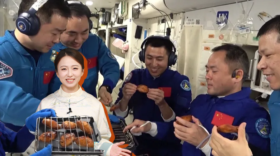 chinaorgcn's tweet image. Overlooking mountains and rivers from high above: Dream-chasers from the Shenzhou-21 Crew china.org.cn/video/2025-11/…  #Shenzhou21 #spaceship