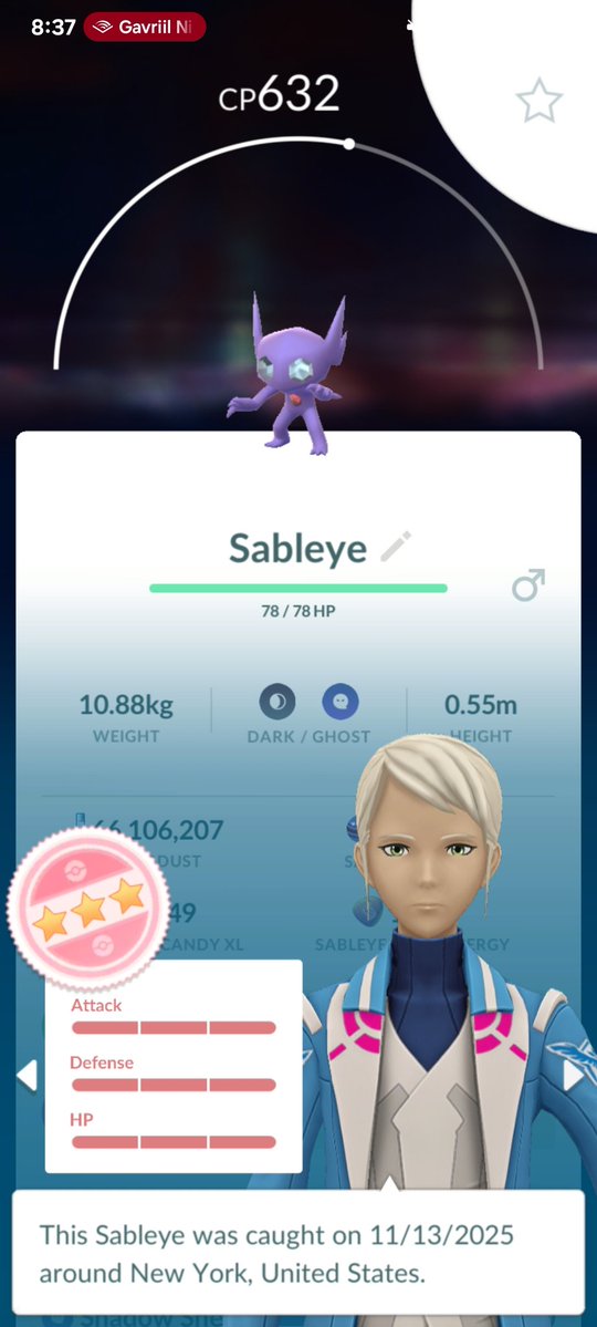 lblancelot's tweet image. Today in the wild...✨✨✨ and field research cabink...✨✨✨🔬 and 2nd day in a row hundo sableye from field research...💯🔬 #Shiny #ShinyPokemon #PokemonGO #PokemonGOApp #Hundo