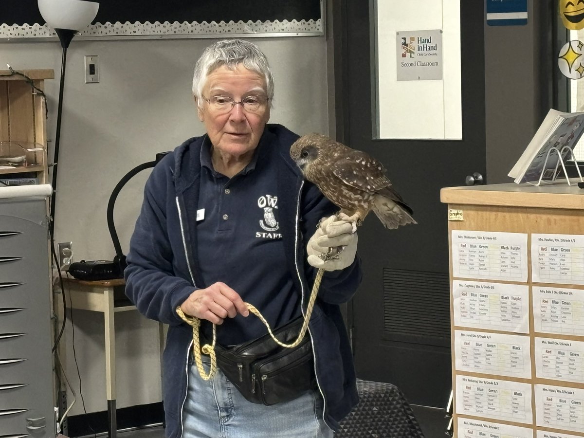 paul_allanson's tweet photo. Orphaned Wildlife (OWL) visited Prince Charles Elementary today, inspiring our Royals with amazing lessons about owls and conservation. A wonderful day of learning and wonder! 🦉#weareroyals #AbbySchools https://t.co/PgOZVdLska
