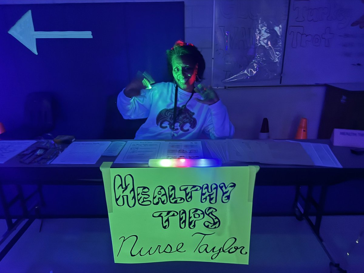 Thank you Coach Brown for a great Glow Walk! <a href="/LeeFormaggini/">Lee Formaggini</a> <a href="/GreenRasheda/">Rasheda Green</a> <a href="/MrJDarrisaw/">JD Darrisaw</a> <a href="/BES_Cowboys/">Bradfield Elementary</a>