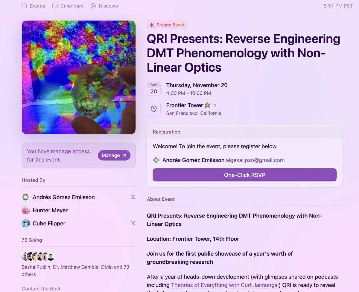 algekalipso's tweet image. Yo everyone! I'm super pumped for this event on the 20th of November :-) Still a few spots left :D 

Note 1: Please only sign up if you'll be in SF and plan to be physically present.

Note 2: We ask for volunteers - we need three volunteers to help us manage door access, move…