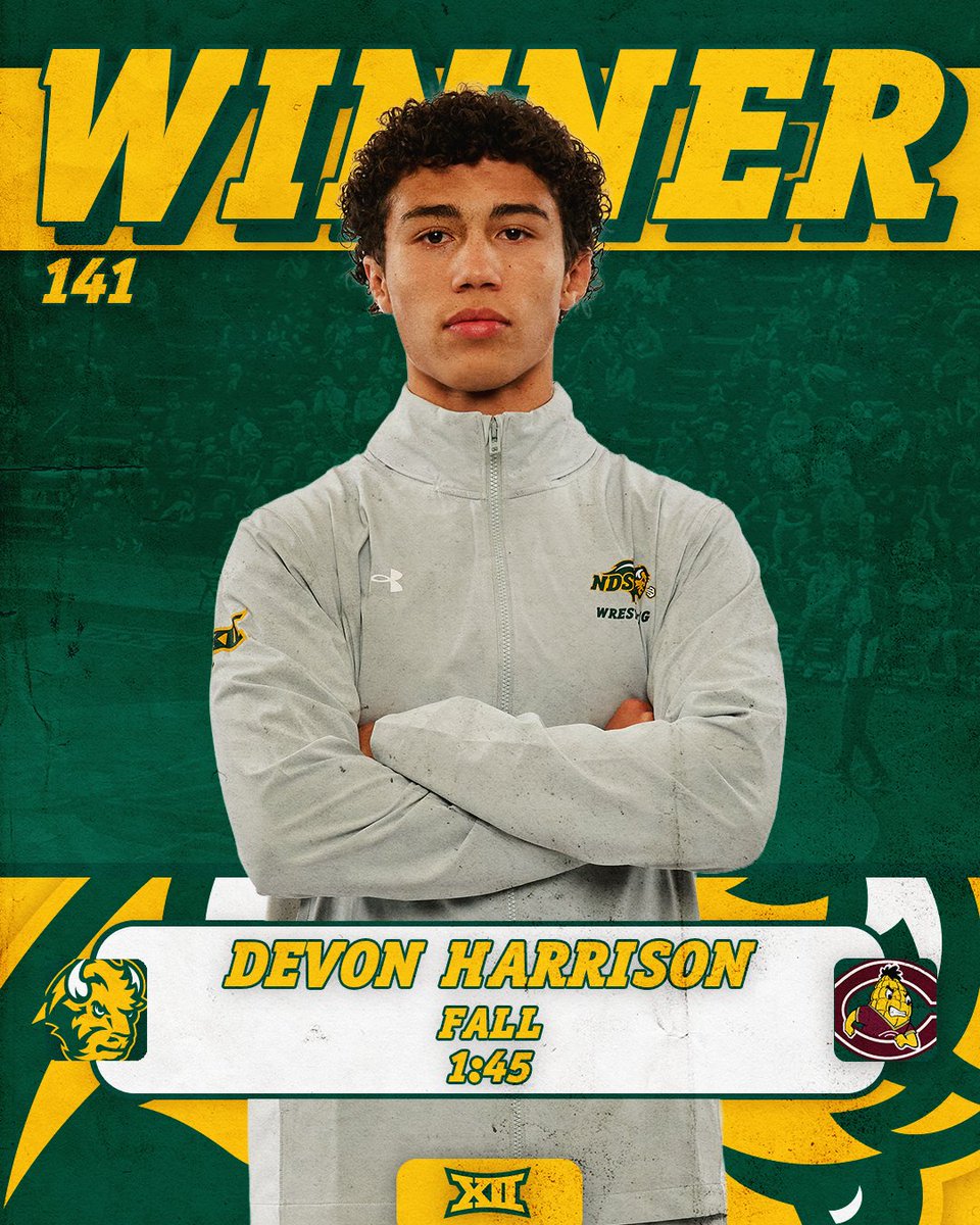 NDSUwrestling's tweet photo. Harrison picks up a first period fall in his extra match! https://t.co/Y3EYQNlbOq