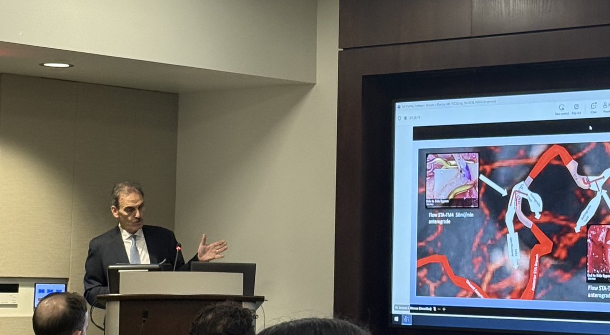 Grand Rounds with Dr Morcos (<a href="/jacquesmorcosmd/">Jacques Morcos MD FRCS FAANS</a>) was a blast.
Introducing and fortifying the next level for vascular neurosurgeons: incorporating physiology, PHYSICS and data to improve clinical outcomes.
What a legend! 
Glad to have this experience at <a href="/UTSWNeurosurg/">UTSW Neurosurgery</a> <a href="/UTSWBrain/">UT Southwestern O'Donnell Brain Institute</a>