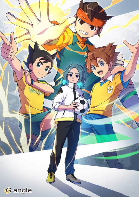 『イナズマイレブン 英雄たちのヴィクトリーロード』 本日発売、おめでとうございます! 弊社では、映像制作と英語収録の一部を担当いたしました。 僭越ながら、発売を記念してお祝いイラストを描かせていただきました! #イナズマイレブン