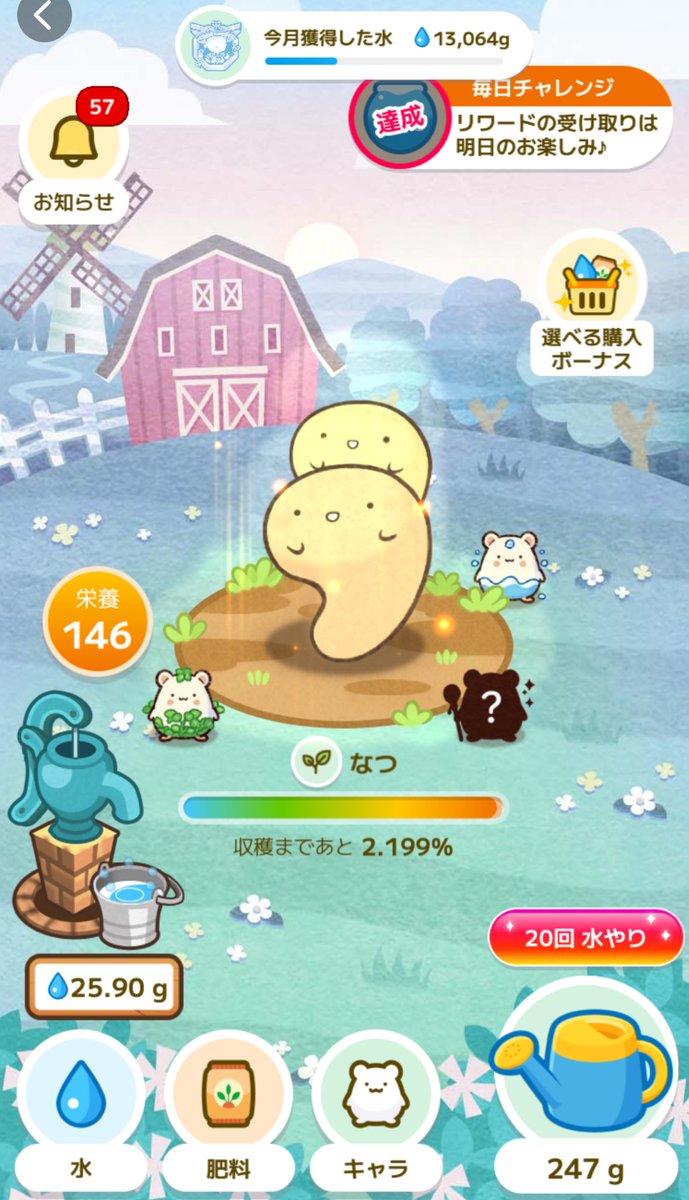 なつくん今日収穫できそう🥜 #カウシェファーム 収穫できたら今回は何