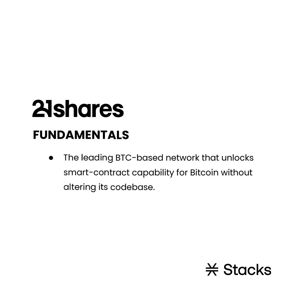 Stacks is about fundamentals.

h/t <a href="/21shares/">21shares</a>