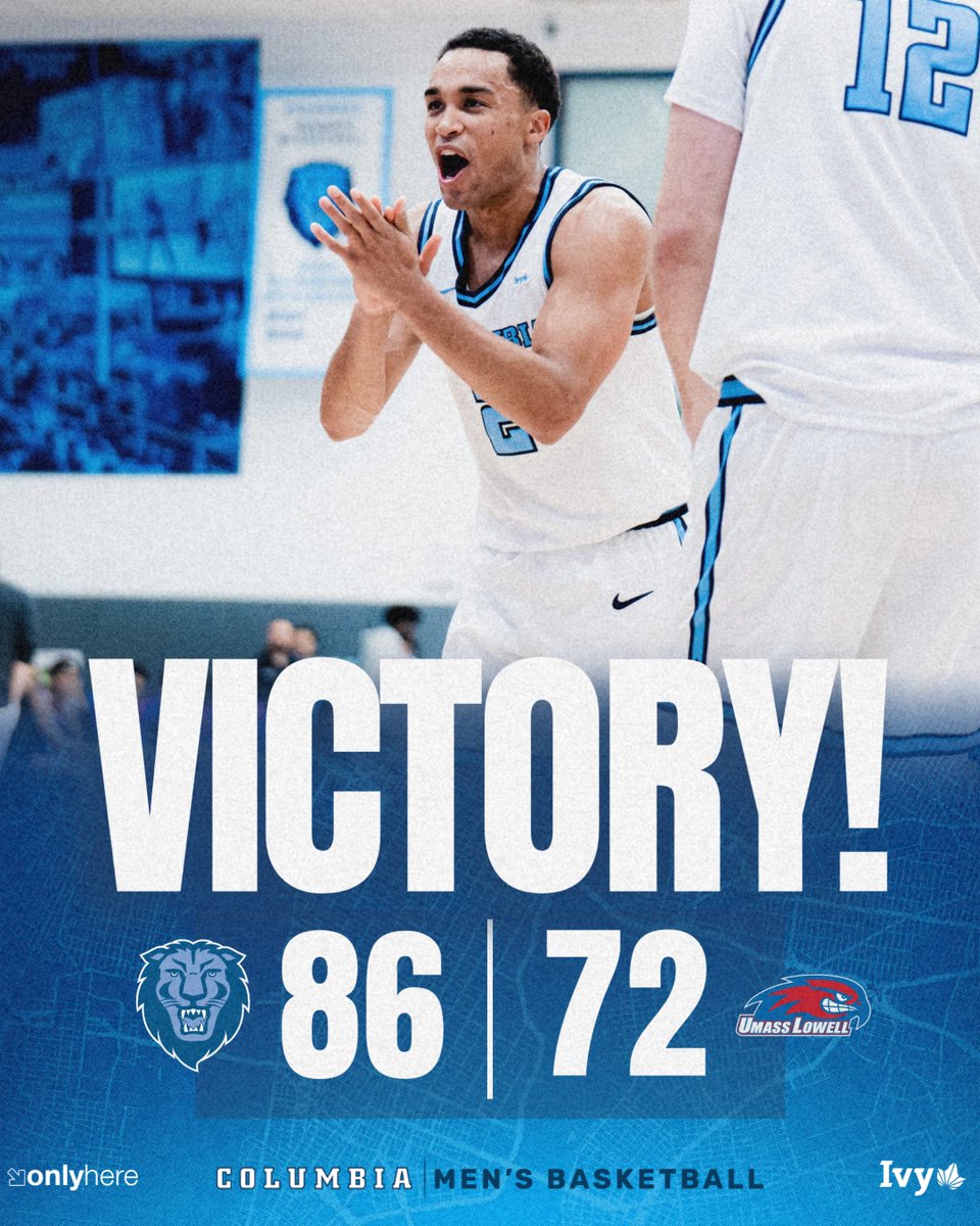 Home Opener Dub! ✅

A second-half surge and career-highs from Noland, O'Keefe, and Ritter carry Columbia past UMass Lowell!

#RoarLionRoar🦁 // #OnlyHere🗽
