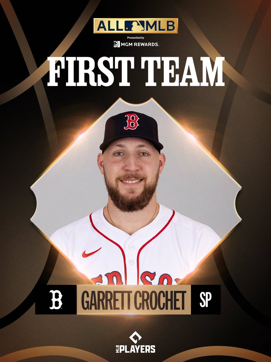 Garrett Crochet lived up to every expectation in his first season with Boston and earned his first career All-MLB First Team selection! 🐷