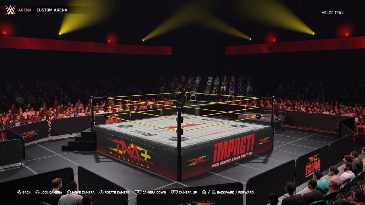 VEL0CITYinc's tweet image. #WWE2K25 #WWEGames TNA IMPACT! is available on PS5/XBSX Community Creations
Search tags:
TNA25VELOCITYinc
VELOCITYinc
2025
THX to @ForeignFeral for the ring textures. 🙏🏻
(Hopefully the lighting is ok 😉)
