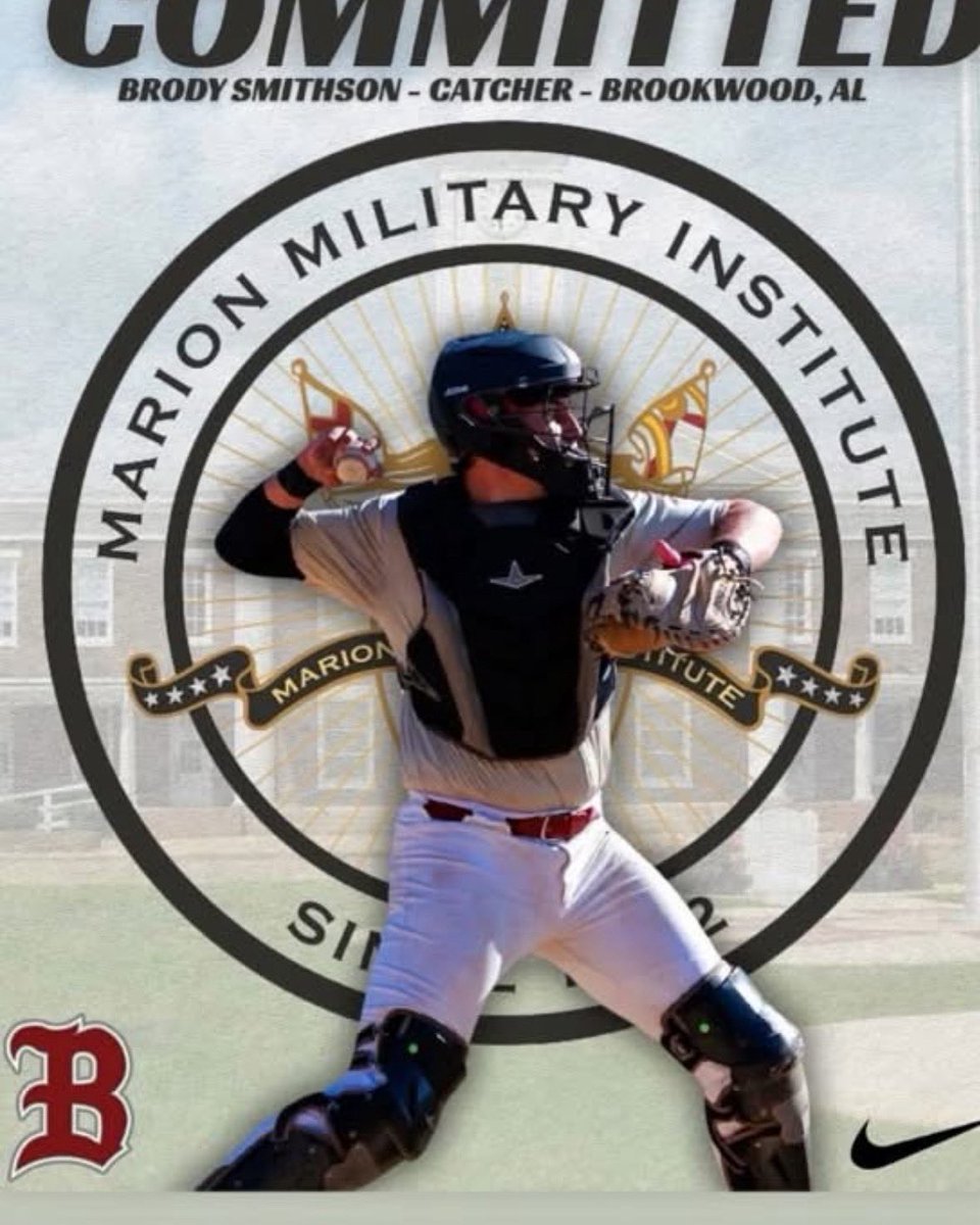 Congratulations to Brody Smithson on his commitment to continue his baseball career at Marion Military Institute.