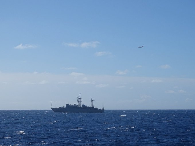 MarioNawfal's tweet photo. 🚨🇺🇸🇷🇺 RUSSIAN SPY SHIP CAUGHT LURKING 15 MILES OFF HAWAII COAST

The Coast Guard tracked the Kareliya, a Vishnya-class intelligence vessel, operating just outside U.S. territorial waters near Oahu on October 29. 

The Russian spy ship stayed barely legal at 15 miles offshore while presumably collecting signals from Pacific Fleet headquarters.

Coast Guard Oceania District scrambled a HC-130J Hercules and the cutter William Hart for a "safe and professional" flyby. 

The Kareliya specializes in electronic intelligence gathering. 

Russia parking their floating antenna farm next to Pearl Harbor during heightened tensions sends a clear message. 

Nothing says aloha like Russian spies with binoculars watching your naval base from the legal limit.

Source: @sentdefender
