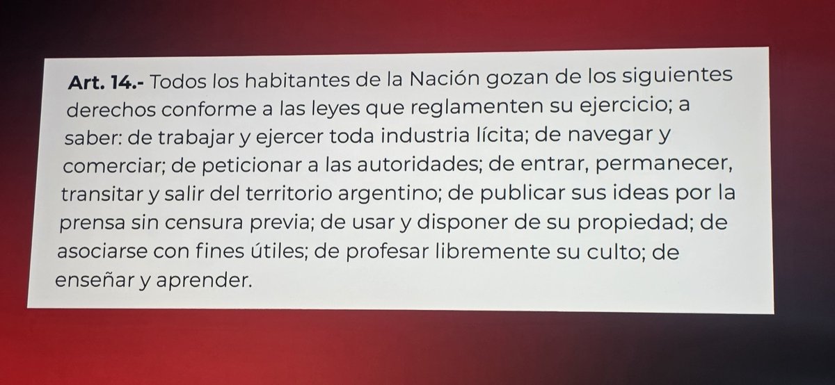"Censura previa: la Justicia de Tucumán prohibió a periodistas criticar a fiscales y jueces - Infobae"
Quién aparece en la foto es el juez que avaló esta medida, Lucas Taboada. 
En la foto siguente, el artículo 14 de la Constitución, que sería bueno que el juez la haya leido