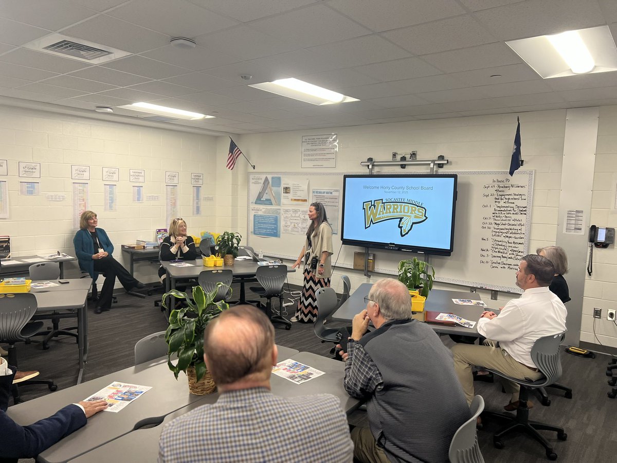 Today I had a great visit to Socastee Middle School! Proud of the energy in classrooms, the focus on literacy, and the commitment to helping every student rise. Thank you to the teachers and staff for making Socastee MS a place where students thrive. #RiseWithReading