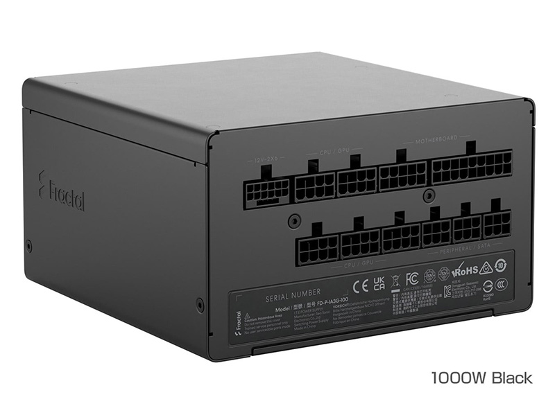 watch_akiba's tweet image. 更新：Fractal Designの80PLUS GOLD電源「Ion 3 Gold 1000W」が入荷、PCIe 5.1/ATX 3.1対応 akiba-pc.watch.impress.co.jp/docs/news/news… #自作PC #FractalDesign