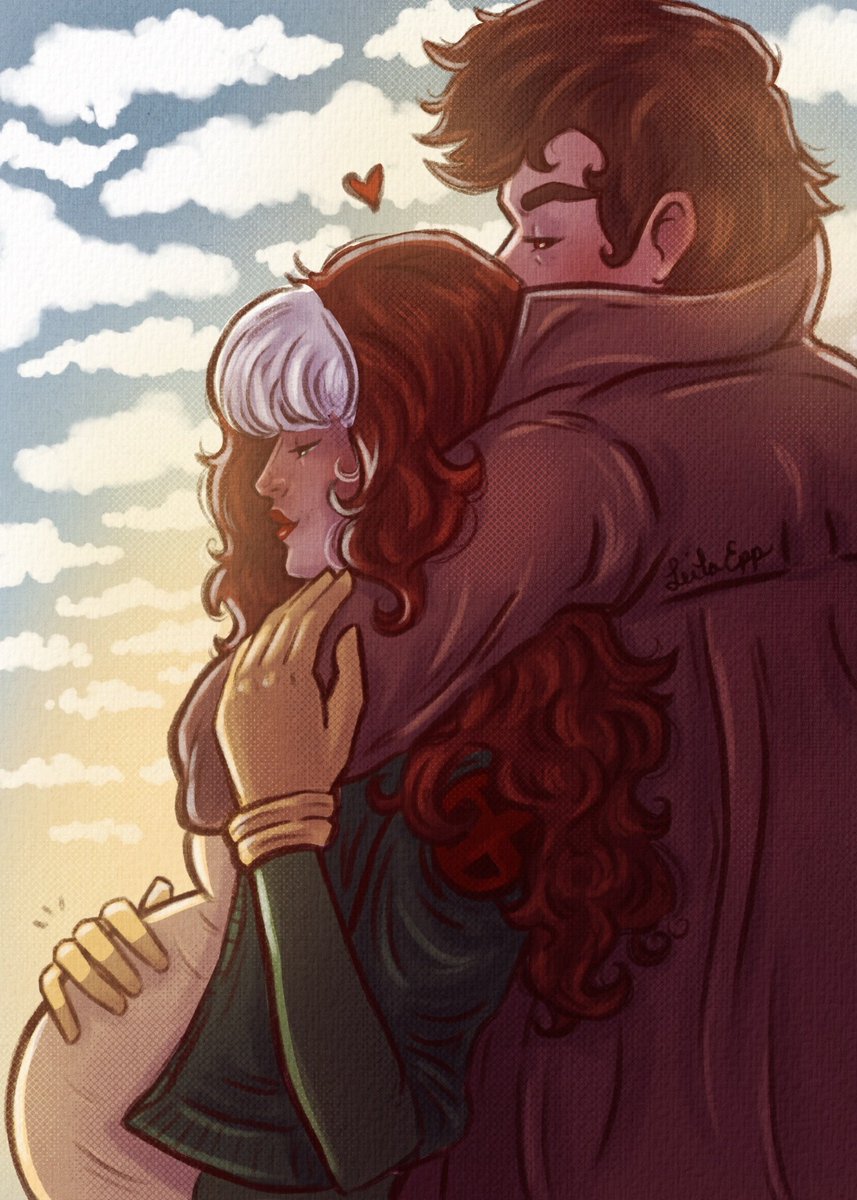 Some cute Romy happiness for you all. 💚💜 Rogue and Gambit deserve a cute little family and a little peace. 

(Might still be dealing with some residual denial about Unbreakable 😭)

#Romy #Xmen