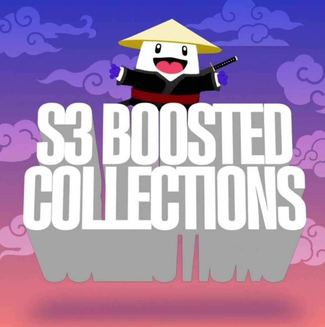 🎙S3 Boosted Collections Party 🥳
 
We’re talking $ME, we’re talking boosts, we’re talking EVERYTHING under the sun with our partner collections.
 
Tomorrow, 11/14 at 10am ET
 
Set your reminders 👇