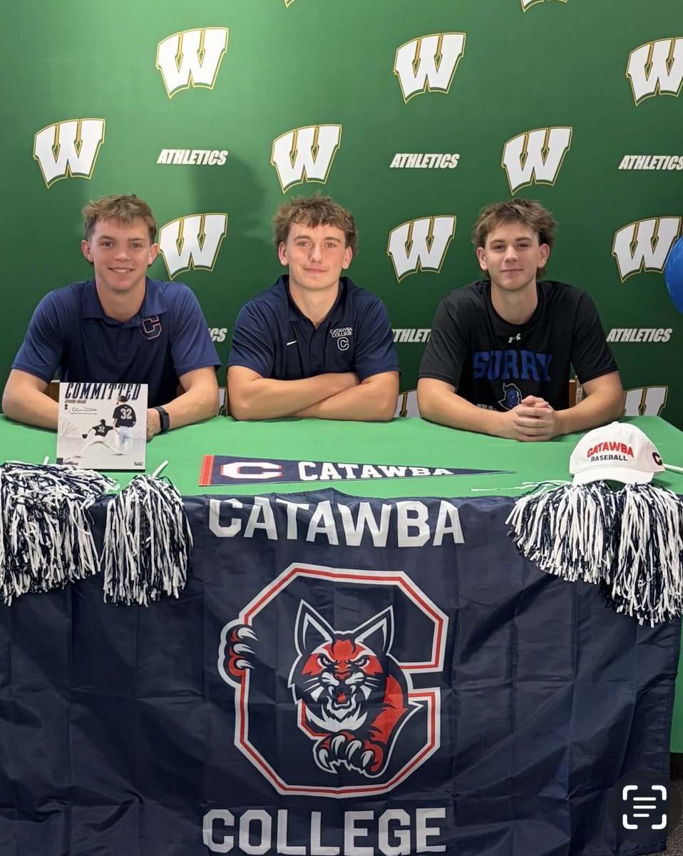 BaseballWSColts's tweet image. Today we celebrated with Sam, Cooper, and Drew! Although Sam doesn’t stop talking, Cooper can’t keep a secret, &amp;amp; Drew believes LeBron is the goat, we still ❤️ these guys anyways! 

Sam-Catawba College
Drew- Surry CC
Cooper-Catawba College