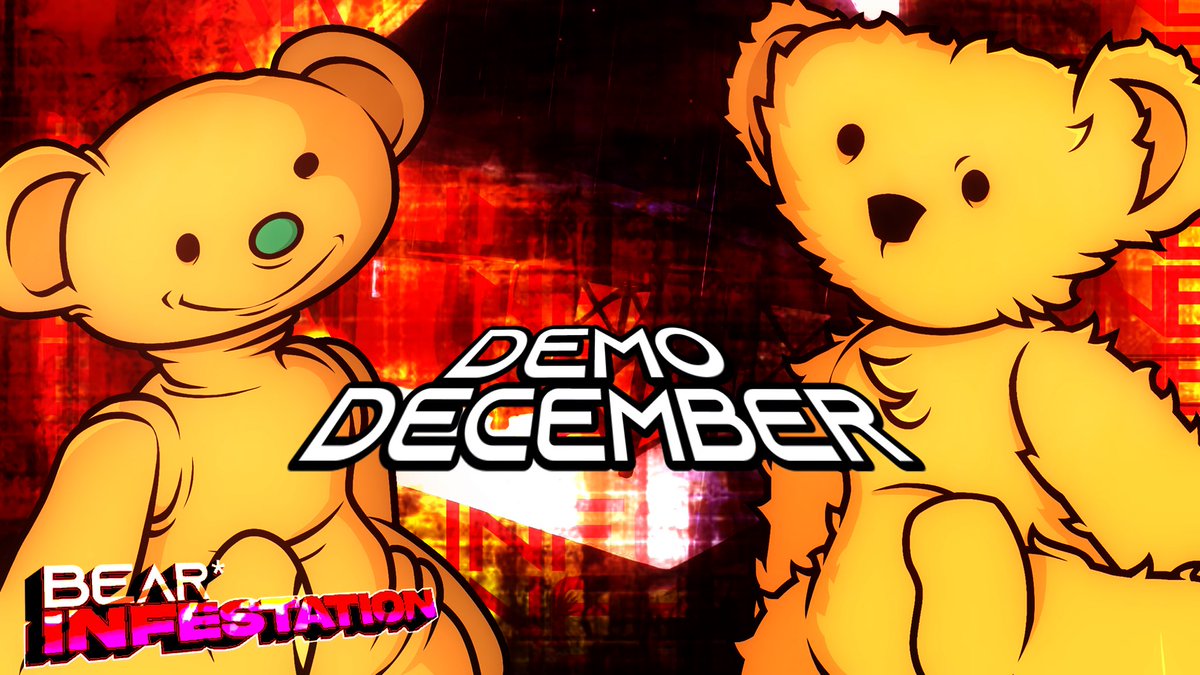 BearFNFV1's tweet image. DEMO RELEASES IN DECEMBER

-INCLUDES-
BEAR* WEEK
CHEESEY
CORNERD
BURNED
-EXTRAS-
2012
CHAL

@THEREALTIMELIME @IRIS_FNFNEWS @FunknownTeam @DirectMania @FNFCodenameEG @FNFnewsespanis 

#fridaynightfunkin #bearinfestationfnf