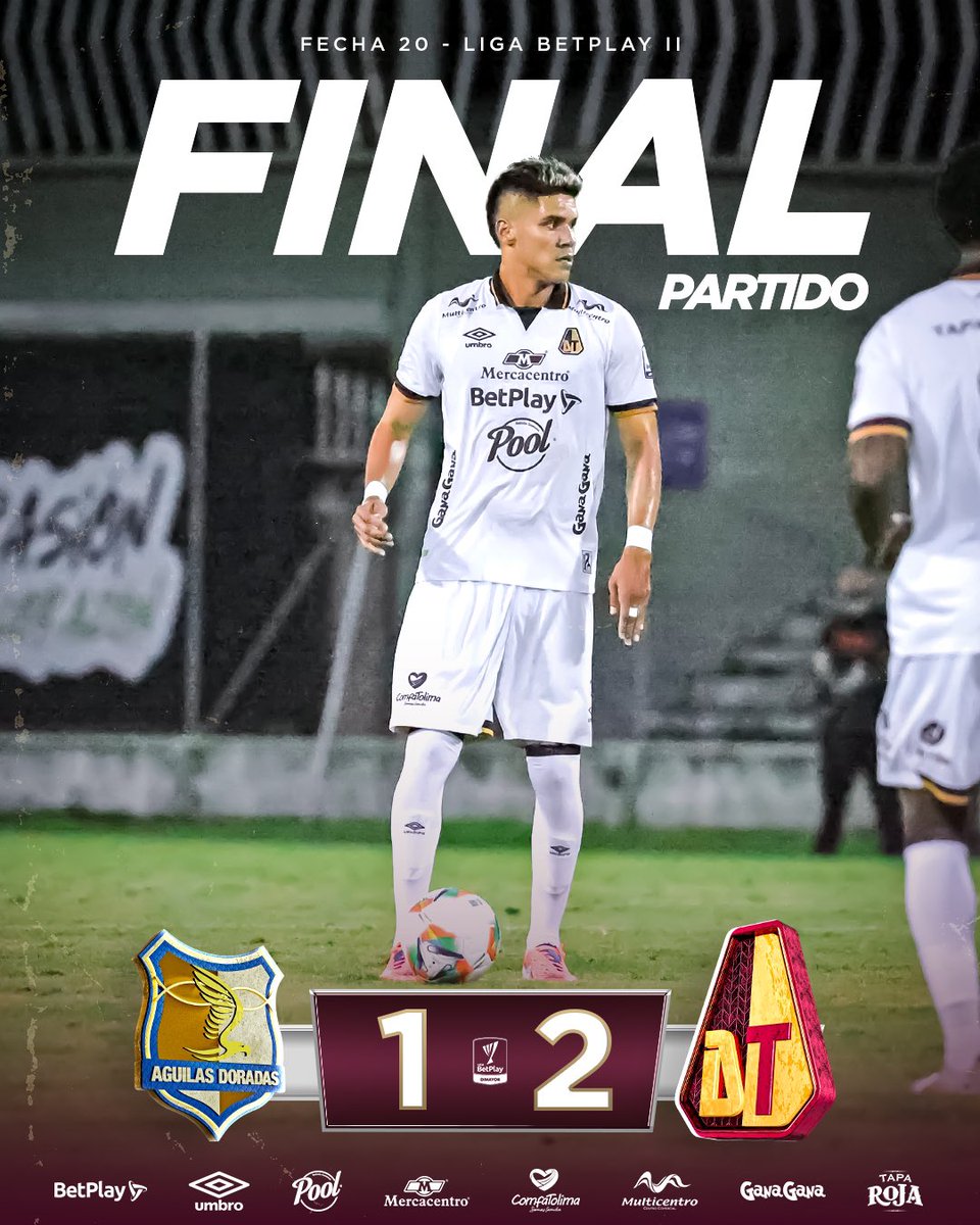 94’ ⏱️ VICTORIA, 38 PUNTOS y PUNTO INVISIBLE. ¡TOLIMA, TOLIMA! 🔥

| Águilas Doradas 1-2 Deportes Tolima |