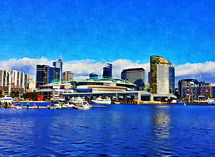 ARTisCOOLs's tweet photo. Art of the Day! "DOCKLAND VIEWS". Buy at: https://t.co/lGYakfmo8y https://t.co/ipJ3NxT1JN