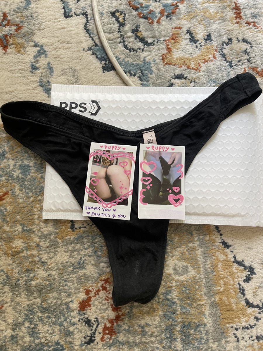 Puppyybab's tweet photo. Going to a very special customer x 
DM if you want a pair of your own, worn by use truly x 

#kink #selling #nsfwtwt #pantys #sellingpantys https://t.co/v9y5g56Dns