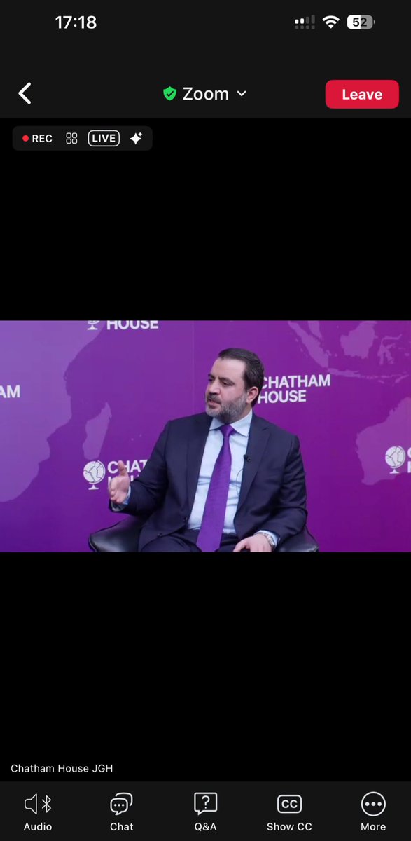 TAHERSAID70's tweet photo. Foreign Ambassador #Asaad Hassan Al-Shaibani,
Thank you for joining today’s Zoom meeting at #Chatham House. It was a pleasure to have you in London and learn from your insights on Syria. https://t.co/4yAgagMsCW