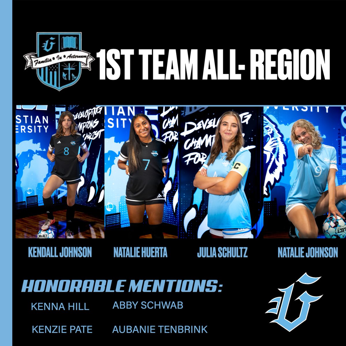 FOUR 1st Team All-Region players along with 4 honorable mentions!! Great work ladies!!
#RoarTigers <a href="/GraceTigers/">Grace Tigers</a>