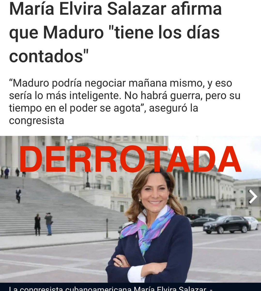 Vacuna_Cubana's tweet photo. Lo cierto es que a los cubanos nos avergüenza admitir que personajes tan indeseables como la congresista María Elvira Salazar tengan nuestro origen.  Esta señora representa lo más reaccionario del pensamiento anti cubano y macartista dentro de la política estadounidense actual. https://t.co/T4FQkSb7Dm
